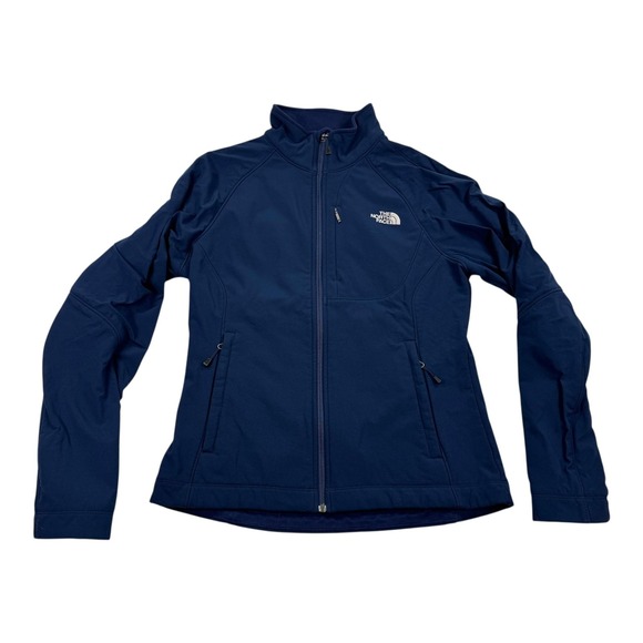The North Face Jackets & Blazers - The North Face Softshell Jacket Womens Medium Blue Full Zip Fleece Lined Stretch